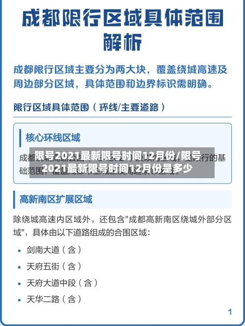 限号2021最新限号时间12月份/限号2021最新限号时间12月份是多少-第2张图片