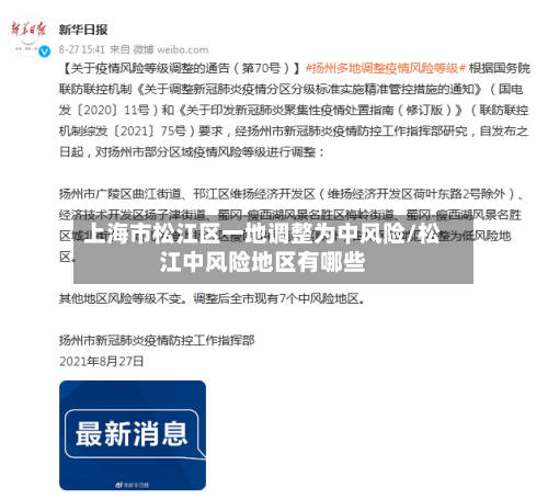 上海市松江区一地调整为中风险/松江中风险地区有哪些-第2张图片