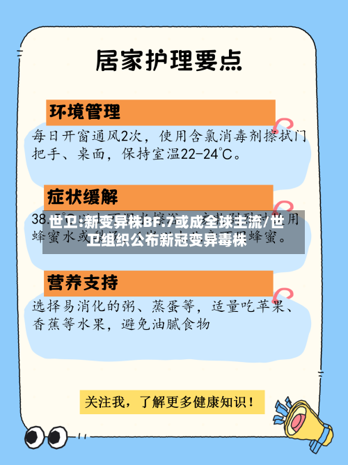 世卫:新变异株BF.7或成全球主流/世卫组织公布新冠变异毒株