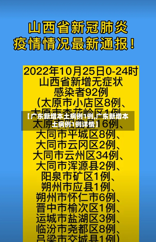【广东新增本土病例1例,广东新增本土病例1例详情】-第2张图片