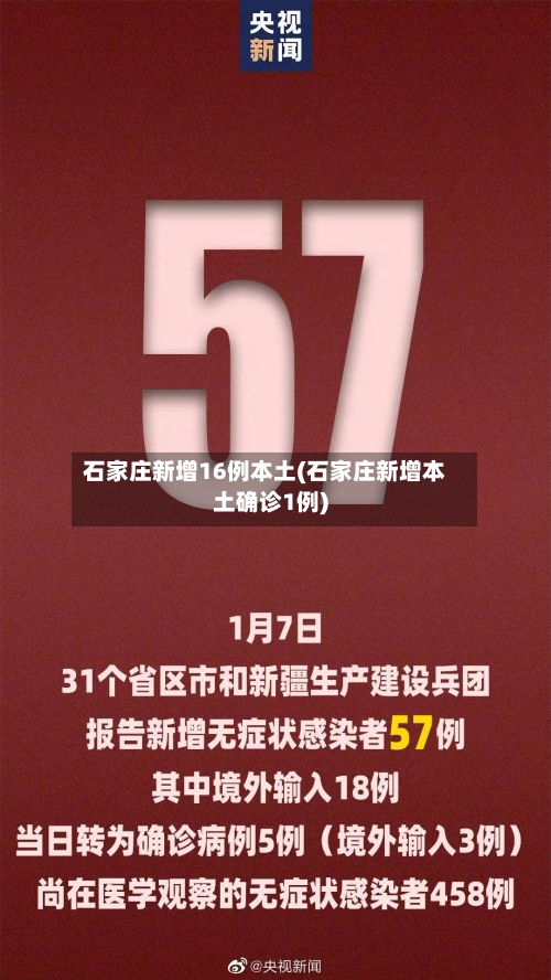 石家庄新增16例本土(石家庄新增本土确诊1例)