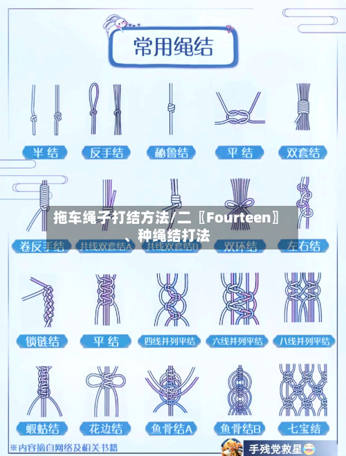 拖车绳子打结方法/二〖Fourteen〗、种绳结打法-第2张图片