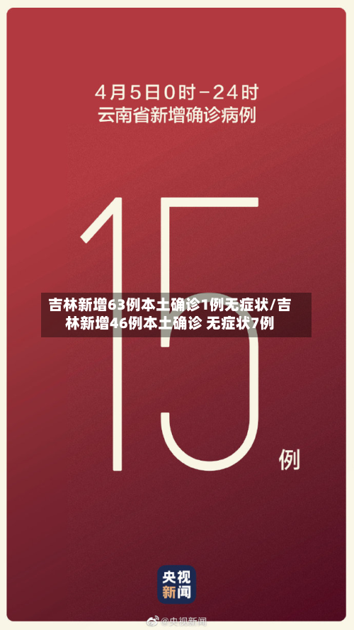 吉林新增63例本土确诊1例无症状/吉林新增46例本土确诊 无症状7例-第3张图片
