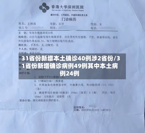 31省份新增本土确诊40例涉2省份/31省份新增确诊病例49例其中本土病例24例-第3张图片