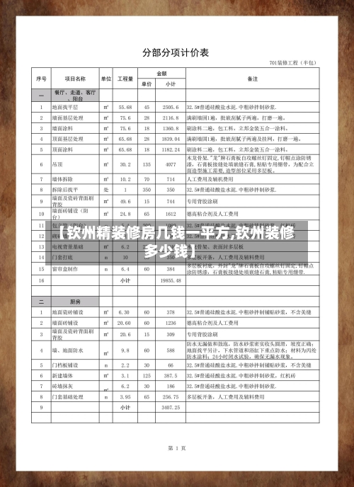【钦州精装修房几钱一平方,钦州装修多少钱】-第2张图片