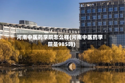 河南中医药学院怎么样(河南中医药学院是985吗)-第2张图片