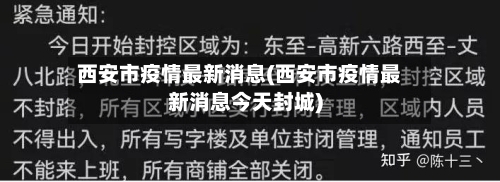 西安市疫情最新消息(西安市疫情最新消息今天封城)-第2张图片