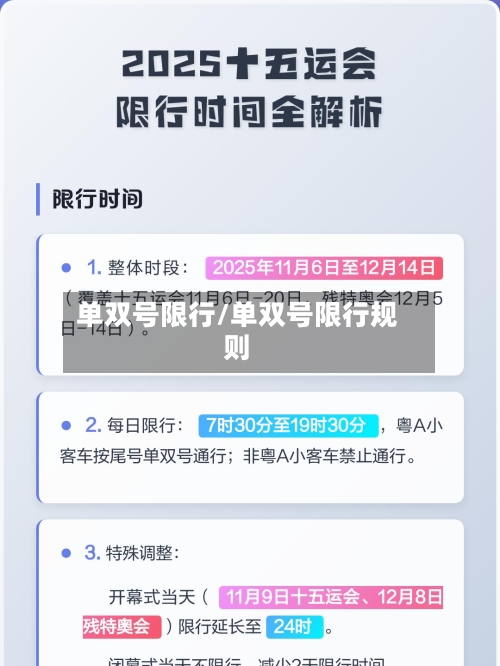 单双号限行/单双号限行规则