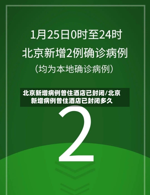 北京新增病例曾住酒店已封闭/北京新增病例曾住酒店已封闭多久-第3张图片