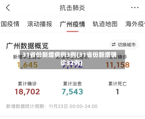 31省份新增病例3例(31省份新增确诊32例)